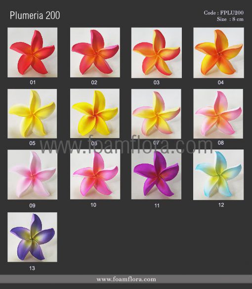 plumeria200 colorchart