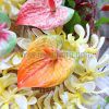 Anthurium hair clip with flower