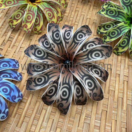 Tiare flower tribal tattoo