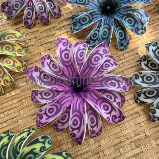 Tiare flower tribal tattoo