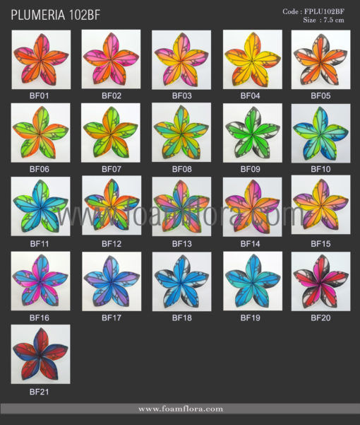 PLUMERIA102BF colorchart