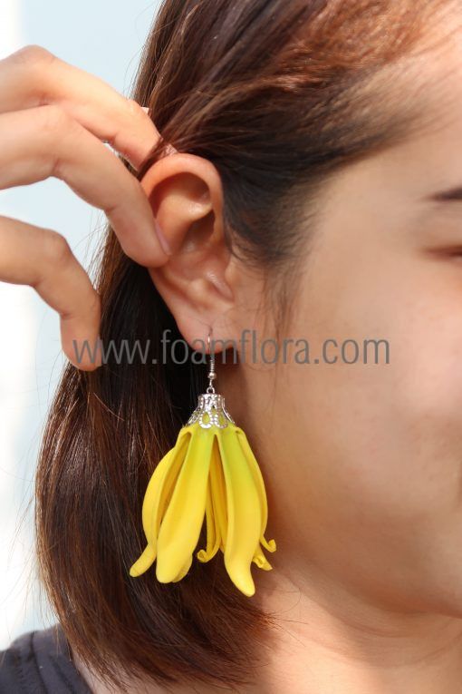 ylang ylang flower earrings