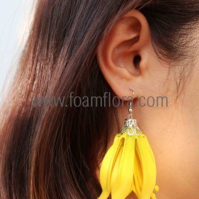 ylang ylang flower earrings